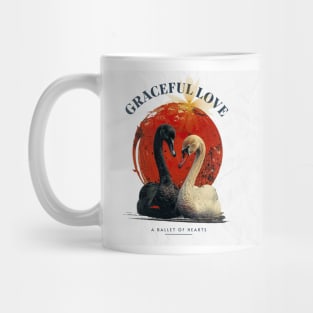 Swans in Love: The Melody of the Swans Mug